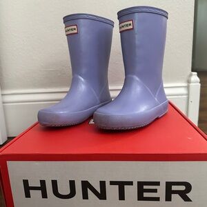 Hunter Purple Rain & Snow Boots Tall Wellington